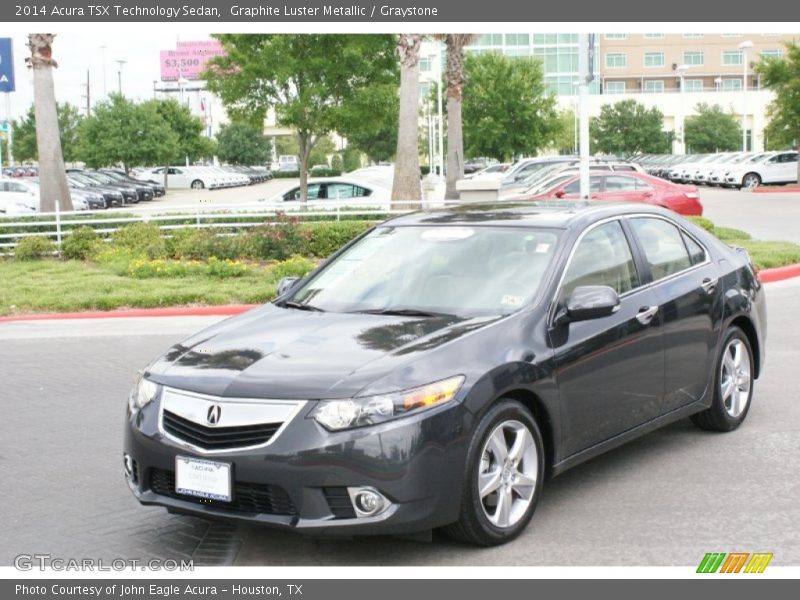 Graphite Luster Metallic / Graystone 2014 Acura TSX Technology Sedan