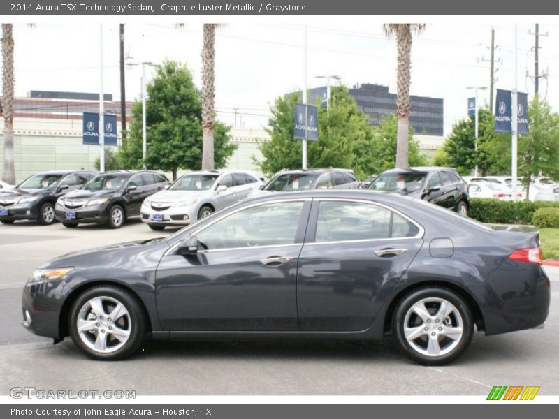 Graphite Luster Metallic / Graystone 2014 Acura TSX Technology Sedan
