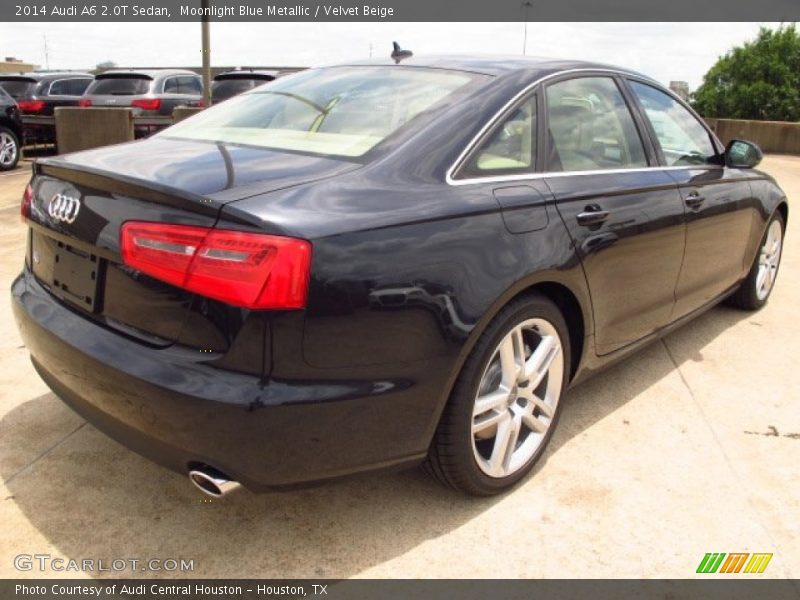 Moonlight Blue Metallic / Velvet Beige 2014 Audi A6 2.0T Sedan
