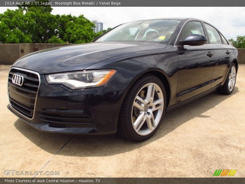 Moonlight Blue Metallic / Velvet Beige 2014 Audi A6 2.0T Sedan
