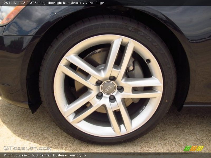 Moonlight Blue Metallic / Velvet Beige 2014 Audi A6 2.0T Sedan