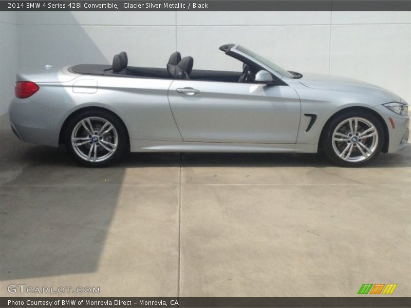 Glacier Silver Metallic / Black 2014 BMW 4 Series 428i Convertible
