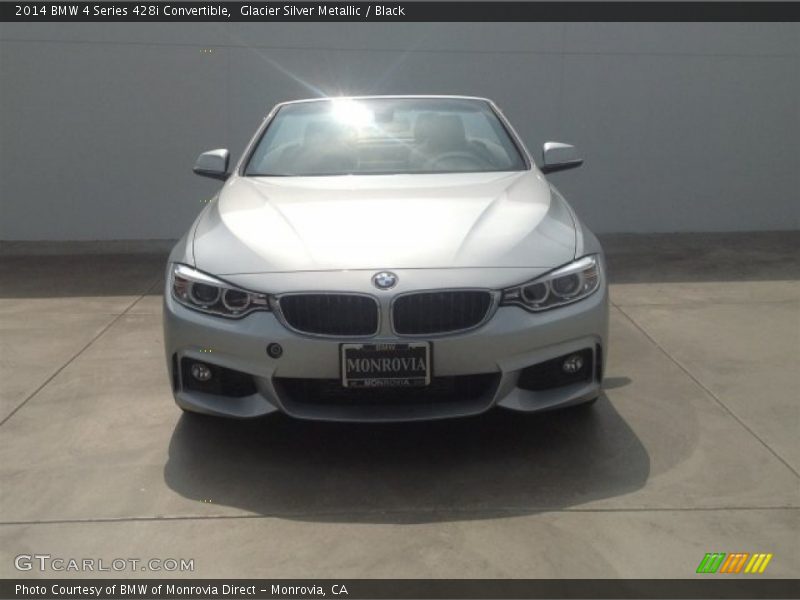 Glacier Silver Metallic / Black 2014 BMW 4 Series 428i Convertible