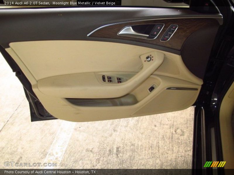 Moonlight Blue Metallic / Velvet Beige 2014 Audi A6 2.0T Sedan