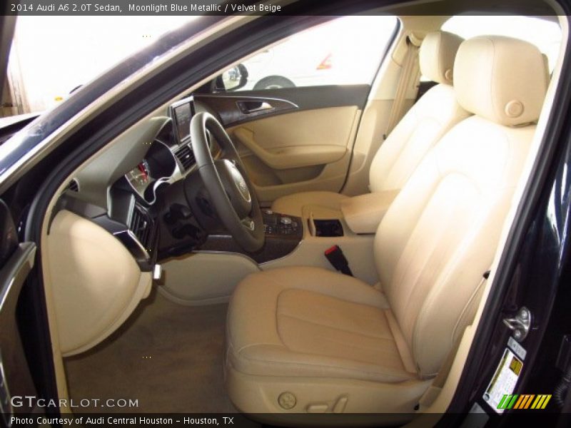 Moonlight Blue Metallic / Velvet Beige 2014 Audi A6 2.0T Sedan