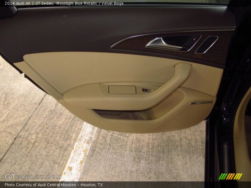 Moonlight Blue Metallic / Velvet Beige 2014 Audi A6 2.0T Sedan