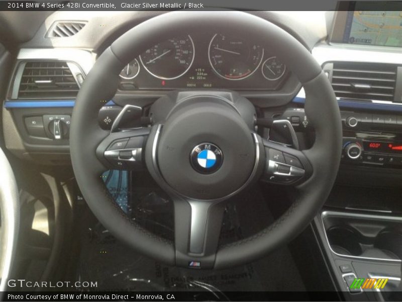 Glacier Silver Metallic / Black 2014 BMW 4 Series 428i Convertible