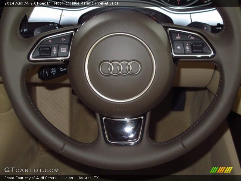 Moonlight Blue Metallic / Velvet Beige 2014 Audi A6 2.0T Sedan