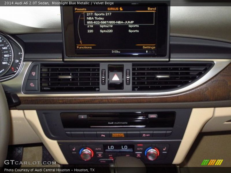 Moonlight Blue Metallic / Velvet Beige 2014 Audi A6 2.0T Sedan