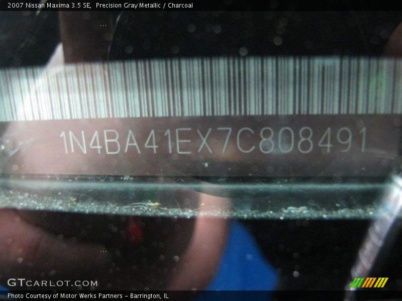 Precision Gray Metallic / Charcoal 2007 Nissan Maxima 3.5 SE