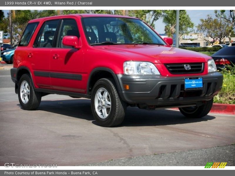 Milano Red / Charcoal 1999 Honda CR-V EX 4WD