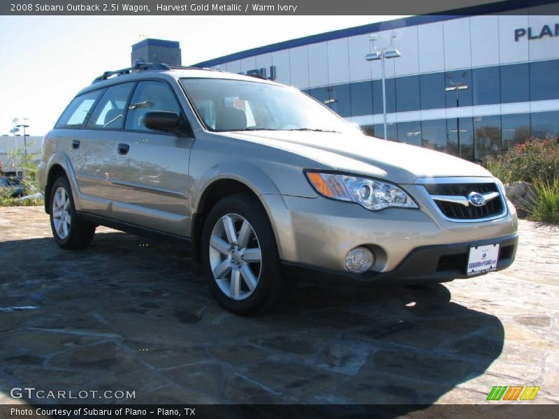 Harvest Gold Metallic / Warm Ivory 2008 Subaru Outback 2.5i Wagon