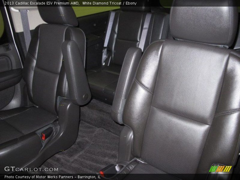 White Diamond Tricoat / Ebony 2013 Cadillac Escalade ESV Premium AWD
