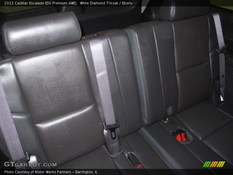 White Diamond Tricoat / Ebony 2013 Cadillac Escalade ESV Premium AWD