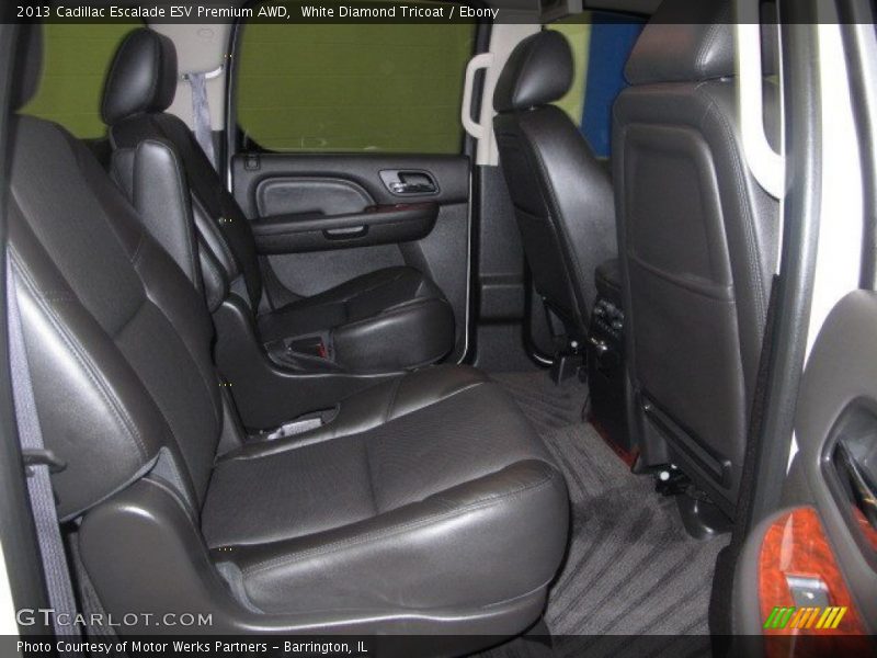 White Diamond Tricoat / Ebony 2013 Cadillac Escalade ESV Premium AWD