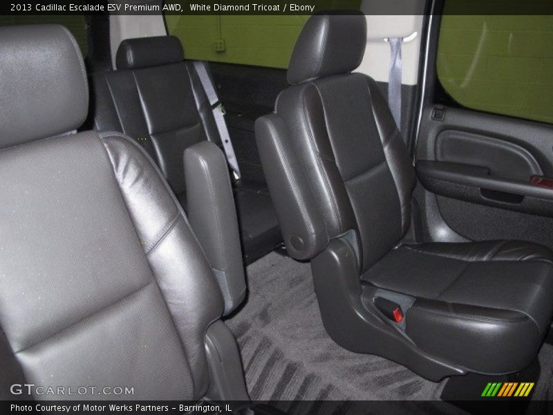 White Diamond Tricoat / Ebony 2013 Cadillac Escalade ESV Premium AWD