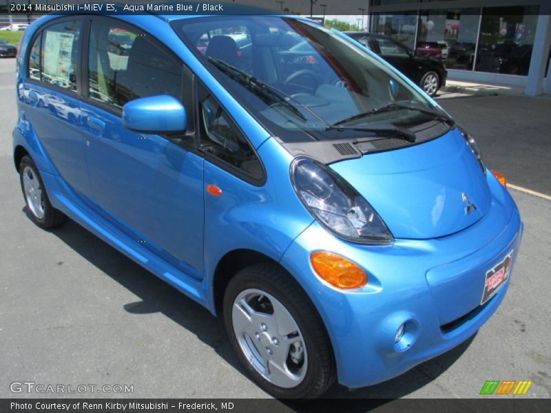 Aqua Marine Blue / Black 2014 Mitsubishi i-MiEV ES