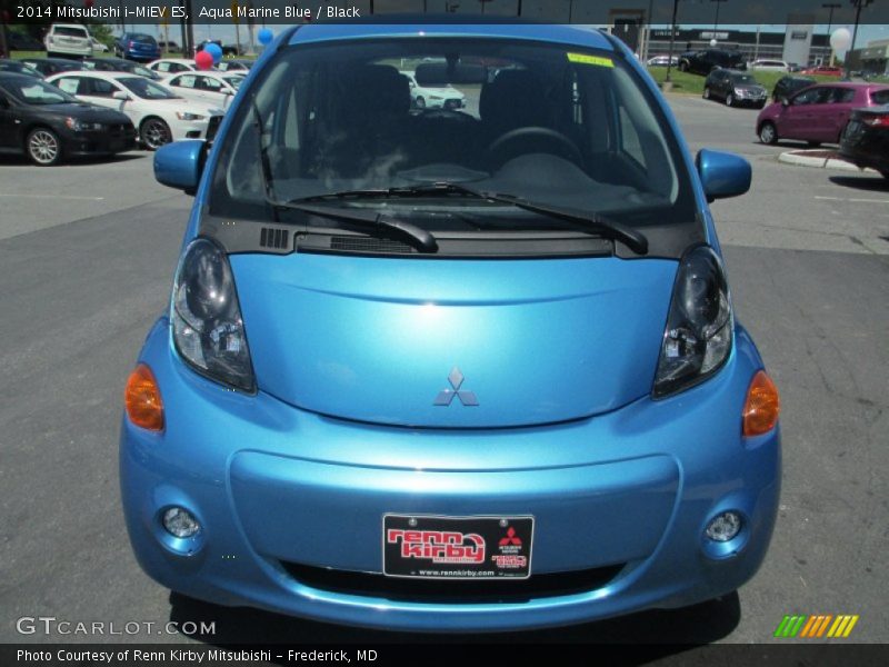 Aqua Marine Blue / Black 2014 Mitsubishi i-MiEV ES