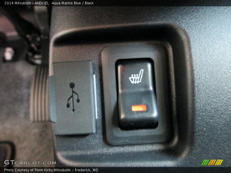 Aqua Marine Blue / Black 2014 Mitsubishi i-MiEV ES