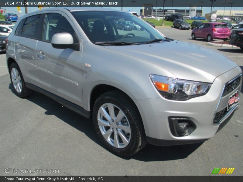 Quick Silver Metallic / Black 2014 Mitsubishi Outlander Sport ES