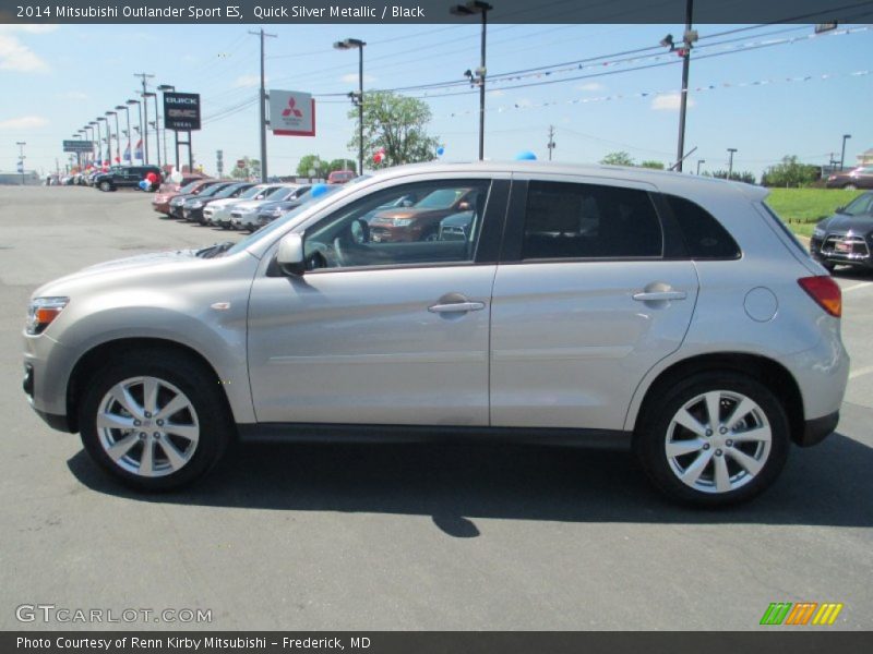 Quick Silver Metallic / Black 2014 Mitsubishi Outlander Sport ES