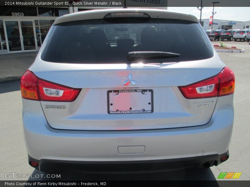 Quick Silver Metallic / Black 2014 Mitsubishi Outlander Sport ES