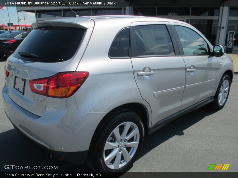 Quick Silver Metallic / Black 2014 Mitsubishi Outlander Sport ES