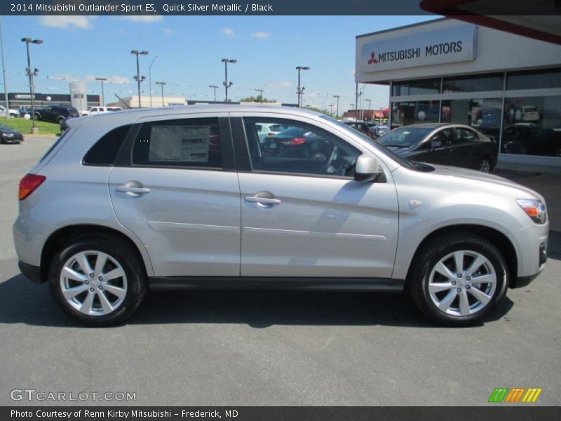 Quick Silver Metallic / Black 2014 Mitsubishi Outlander Sport ES