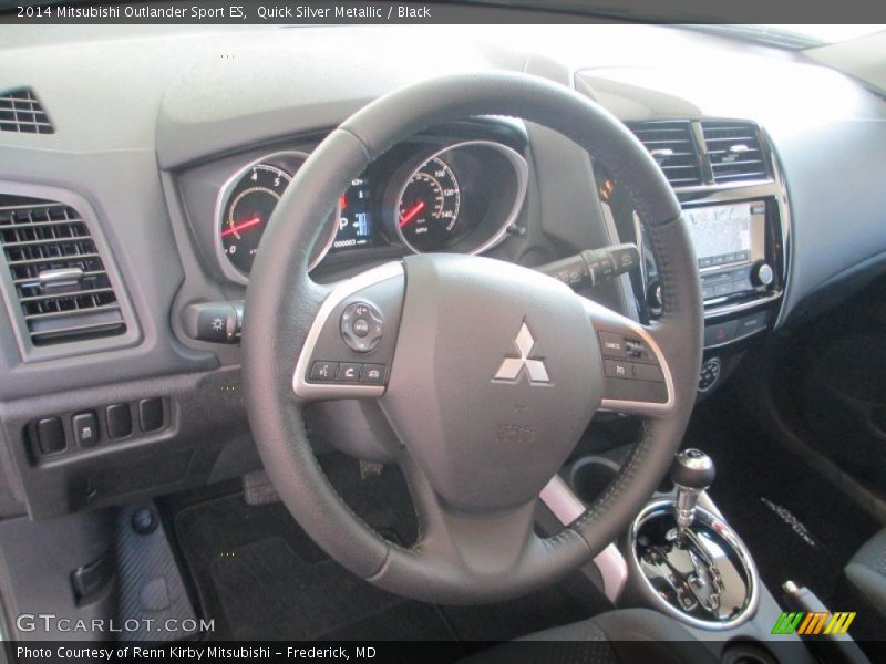Quick Silver Metallic / Black 2014 Mitsubishi Outlander Sport ES