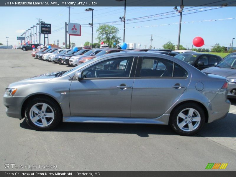 Mercury Gray / Black 2014 Mitsubishi Lancer SE AWC