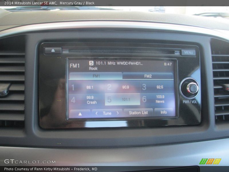 Mercury Gray / Black 2014 Mitsubishi Lancer SE AWC
