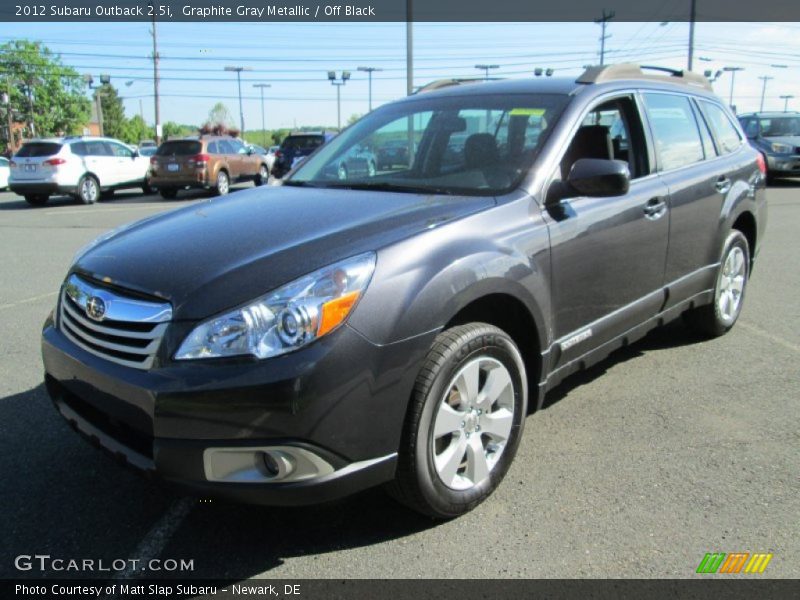Graphite Gray Metallic / Off Black 2012 Subaru Outback 2.5i