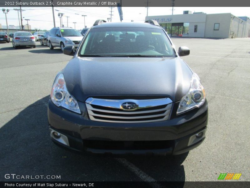 Graphite Gray Metallic / Off Black 2012 Subaru Outback 2.5i