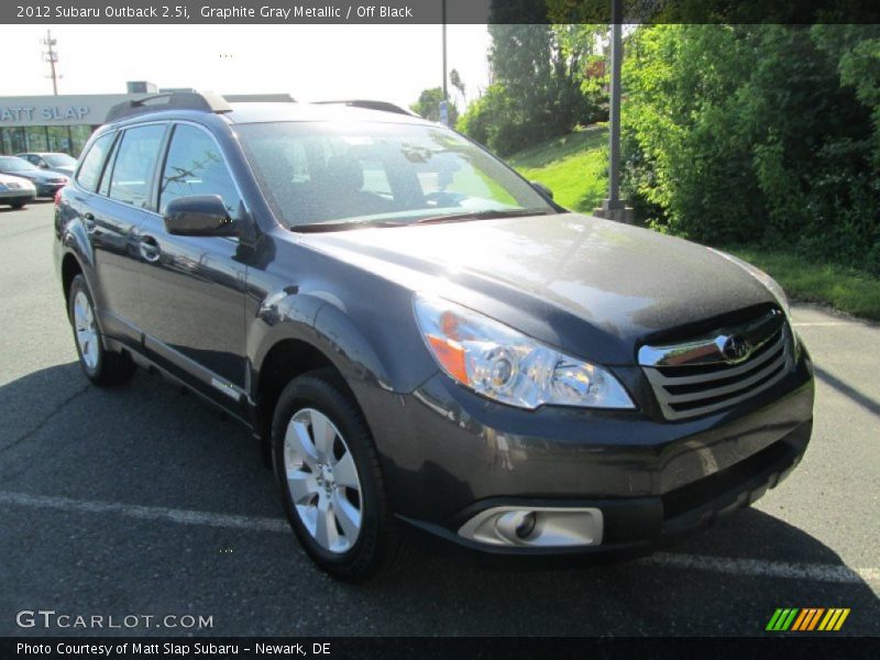 Graphite Gray Metallic / Off Black 2012 Subaru Outback 2.5i