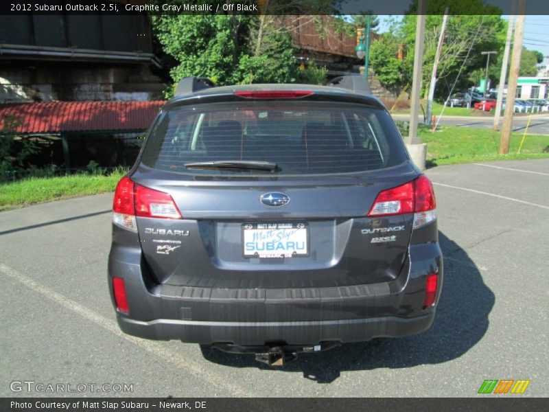 Graphite Gray Metallic / Off Black 2012 Subaru Outback 2.5i