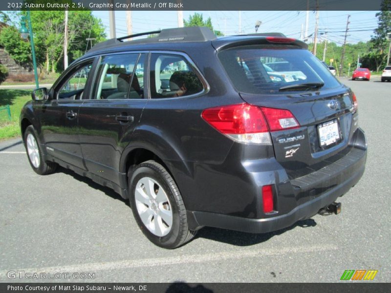 Graphite Gray Metallic / Off Black 2012 Subaru Outback 2.5i