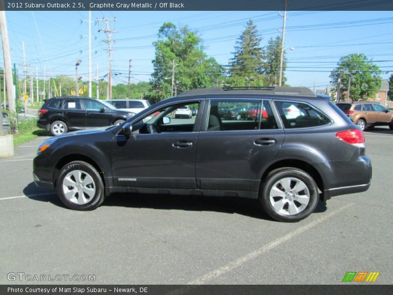 Graphite Gray Metallic / Off Black 2012 Subaru Outback 2.5i