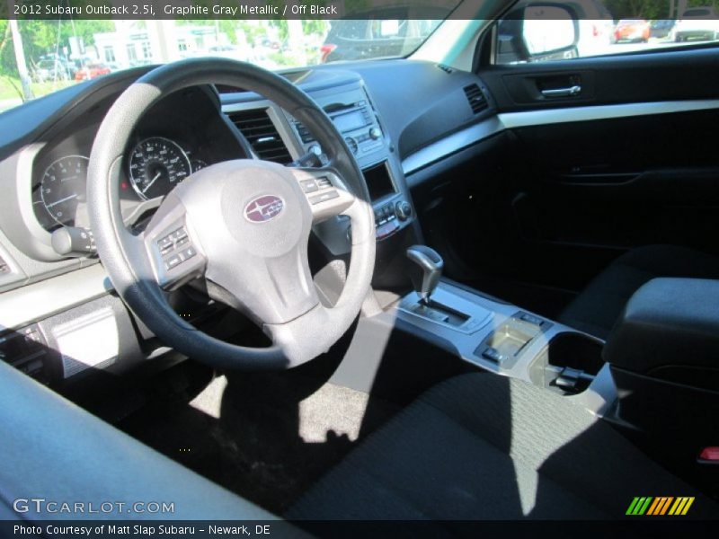 Graphite Gray Metallic / Off Black 2012 Subaru Outback 2.5i