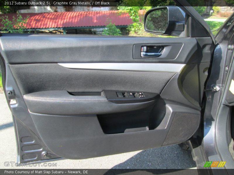 Graphite Gray Metallic / Off Black 2012 Subaru Outback 2.5i