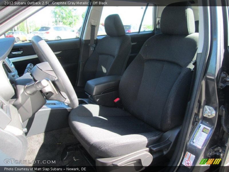 Graphite Gray Metallic / Off Black 2012 Subaru Outback 2.5i