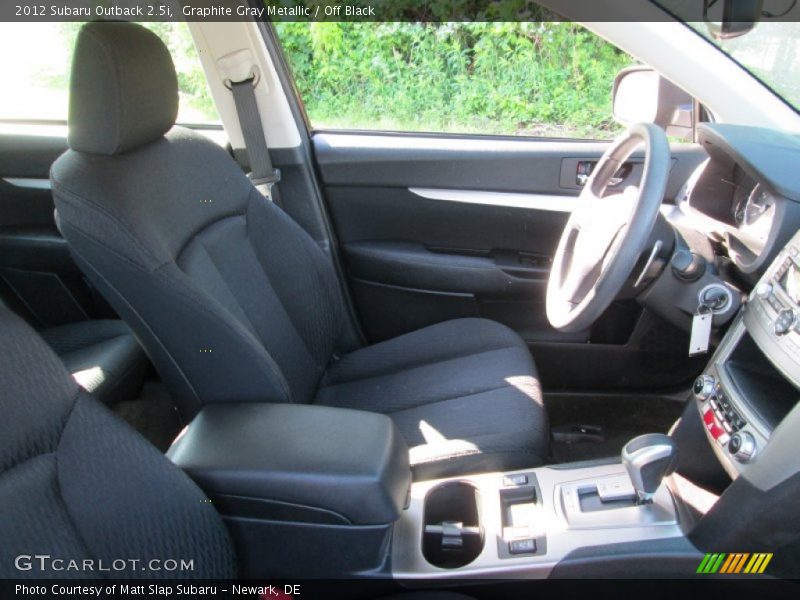 Graphite Gray Metallic / Off Black 2012 Subaru Outback 2.5i