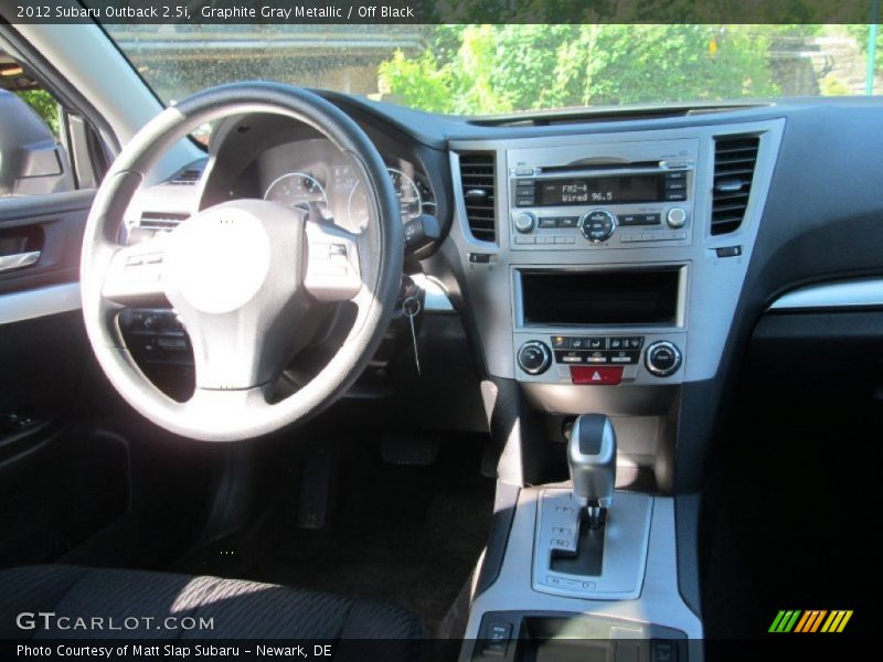 Graphite Gray Metallic / Off Black 2012 Subaru Outback 2.5i
