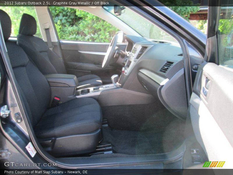 Graphite Gray Metallic / Off Black 2012 Subaru Outback 2.5i