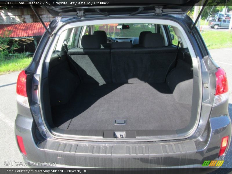 Graphite Gray Metallic / Off Black 2012 Subaru Outback 2.5i