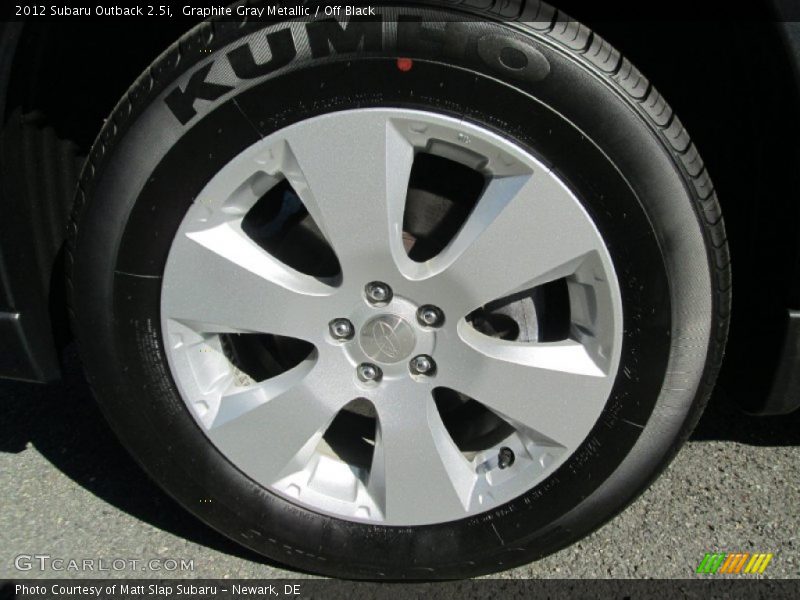 Graphite Gray Metallic / Off Black 2012 Subaru Outback 2.5i