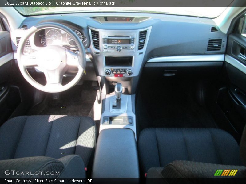 Graphite Gray Metallic / Off Black 2012 Subaru Outback 2.5i