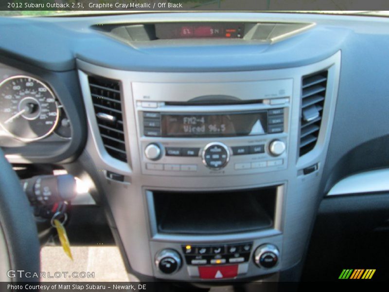 Graphite Gray Metallic / Off Black 2012 Subaru Outback 2.5i