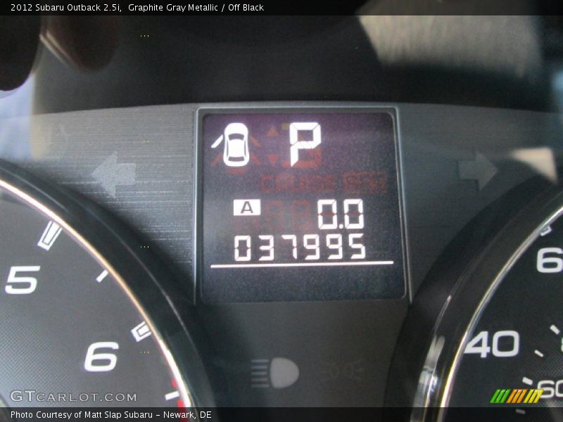 Graphite Gray Metallic / Off Black 2012 Subaru Outback 2.5i