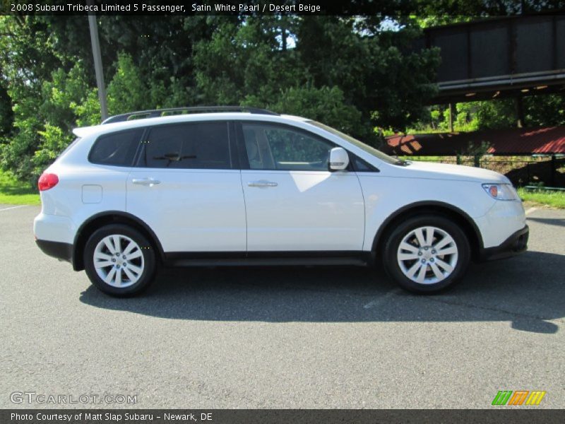 Satin White Pearl / Desert Beige 2008 Subaru Tribeca Limited 5 Passenger