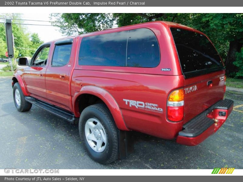 Impulse Red Pearl / Charcoal 2002 Toyota Tacoma V6 PreRunner Double Cab